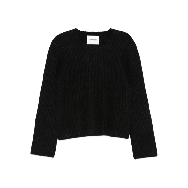 Jil Sander Ribbed Wool-mohair Blend Sweater