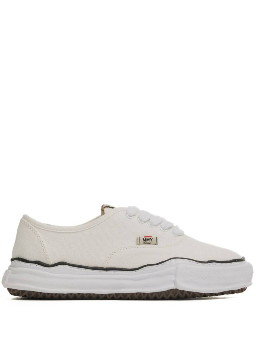 logo-tag cotton sneakers