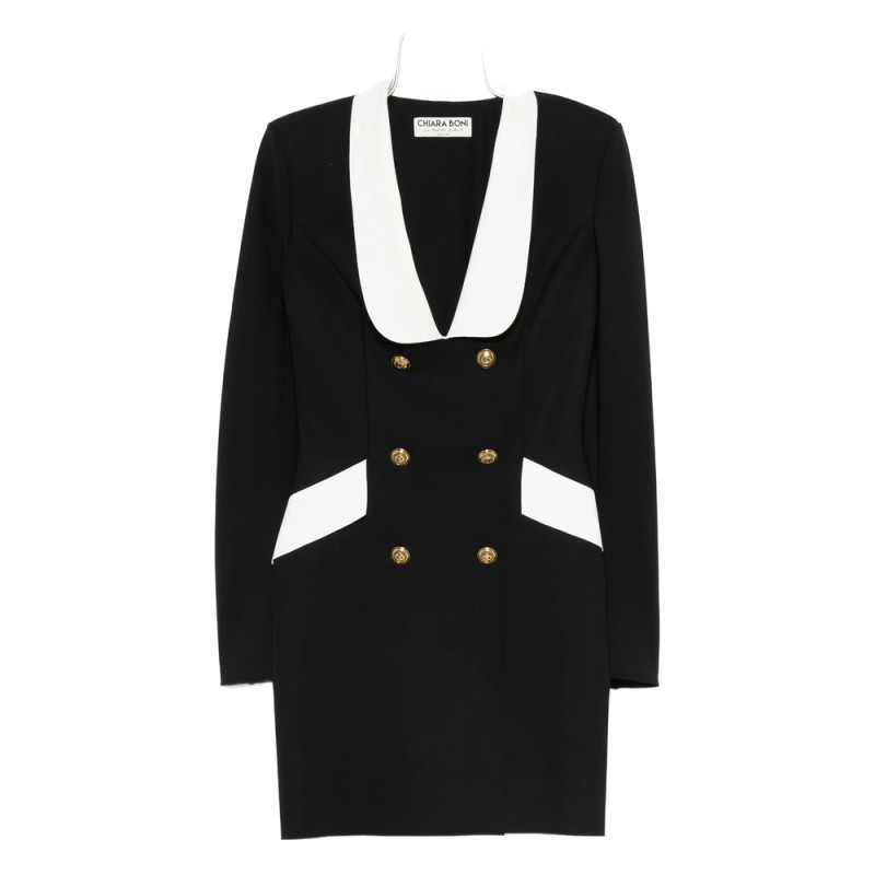 Chiara Boni Double-breasted Blazer Dress