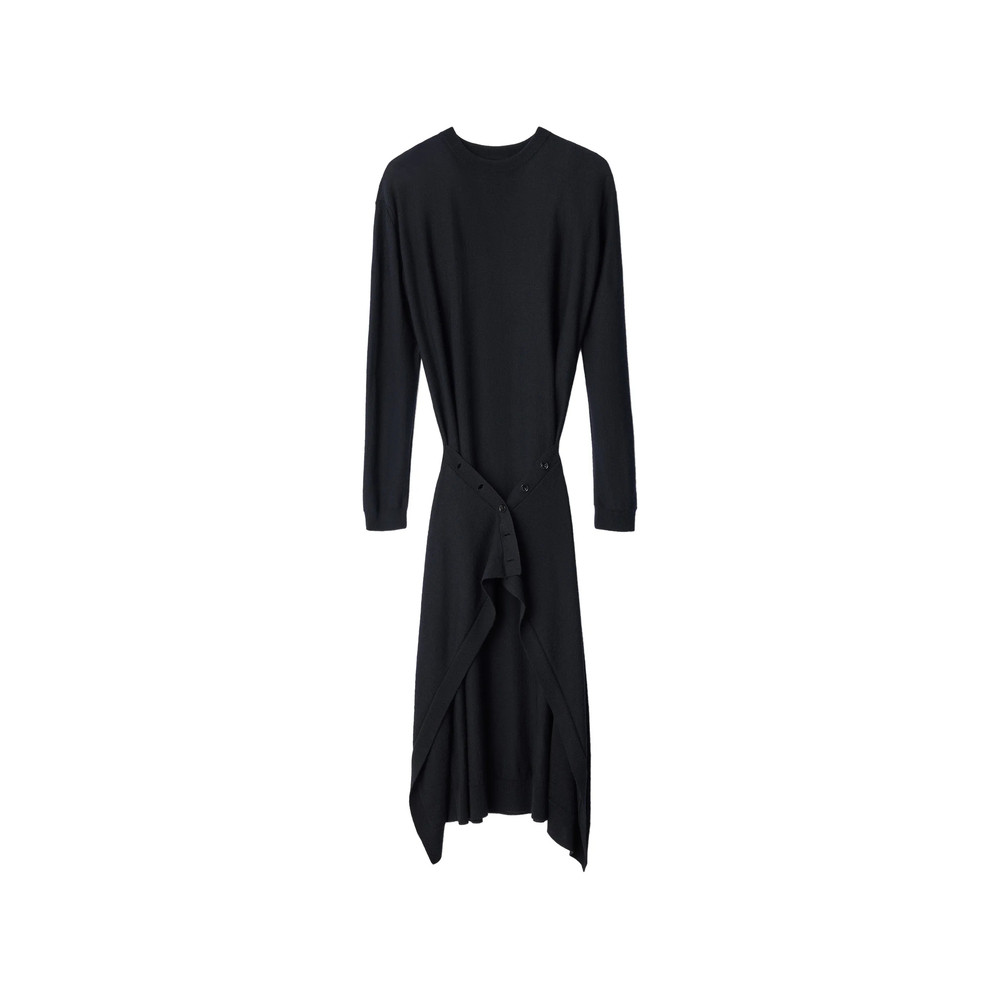 Lemaire Buttoned Dress In Merino Wool Blend