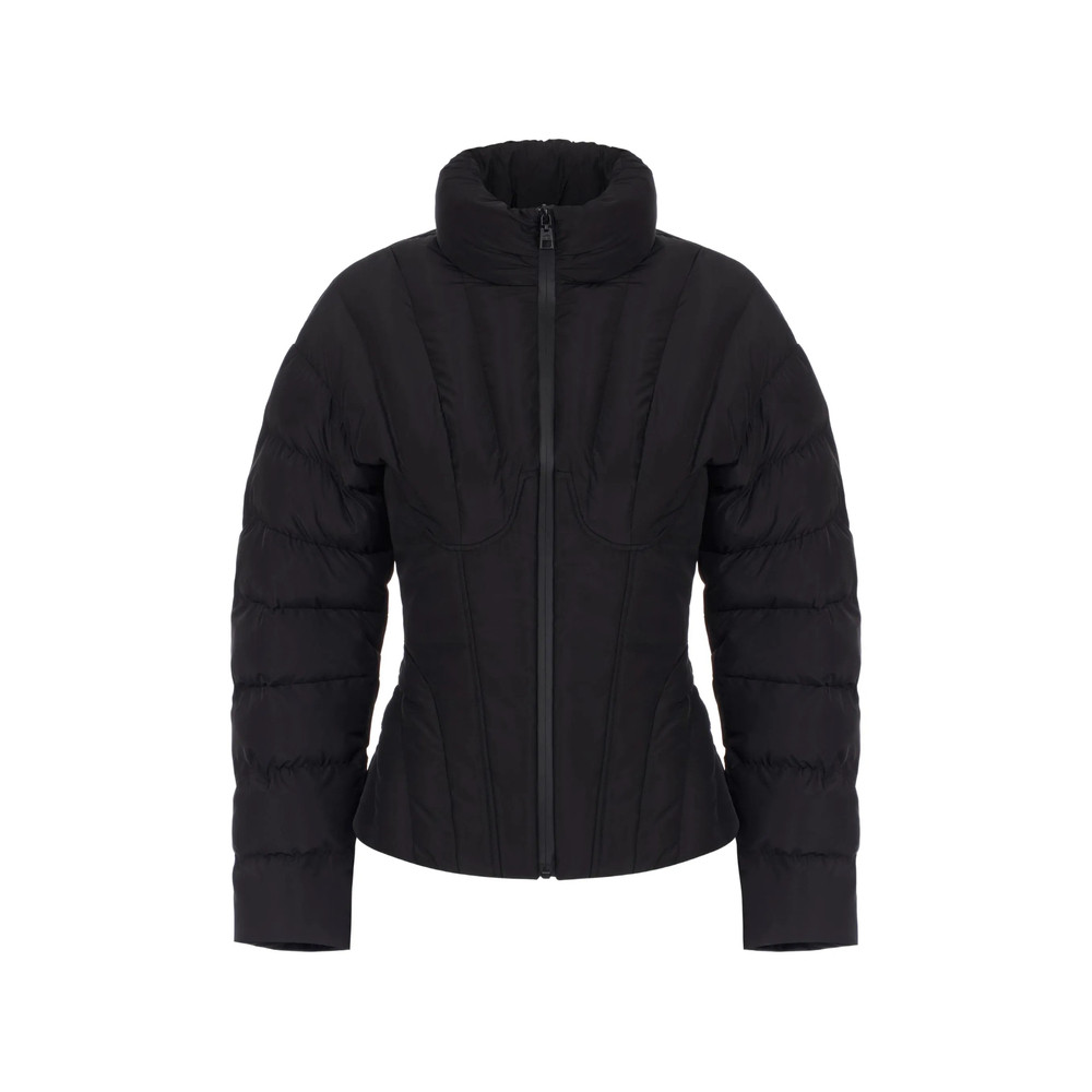 Elisabetta Franchi Down Jacket In Voile Fabric