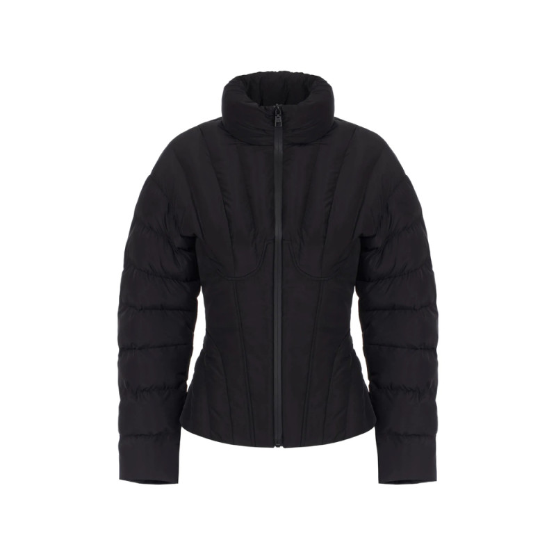 Elisabetta Franchi Down Jacket In Voile Fabric