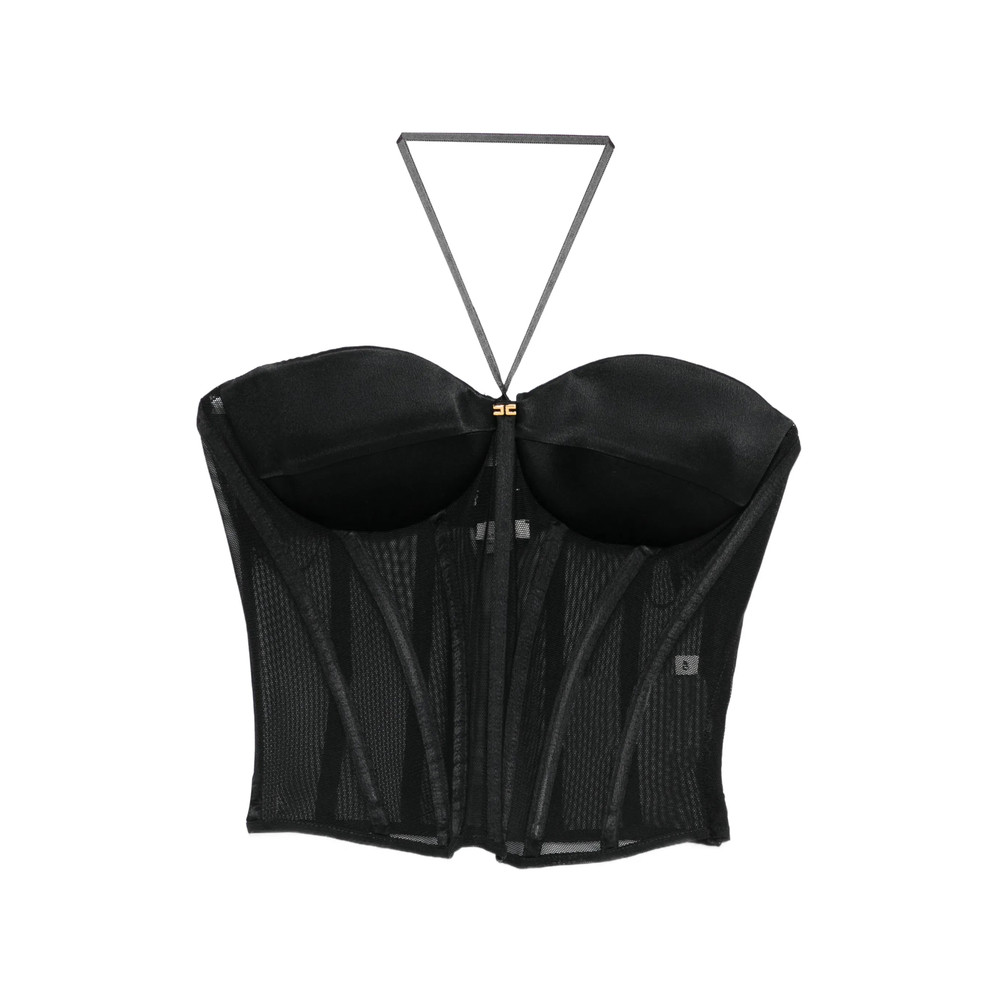Elisabetta Franchi Mesh Corset Top