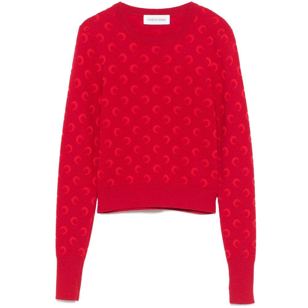 Marine Serre Moon-jacquard Sweater