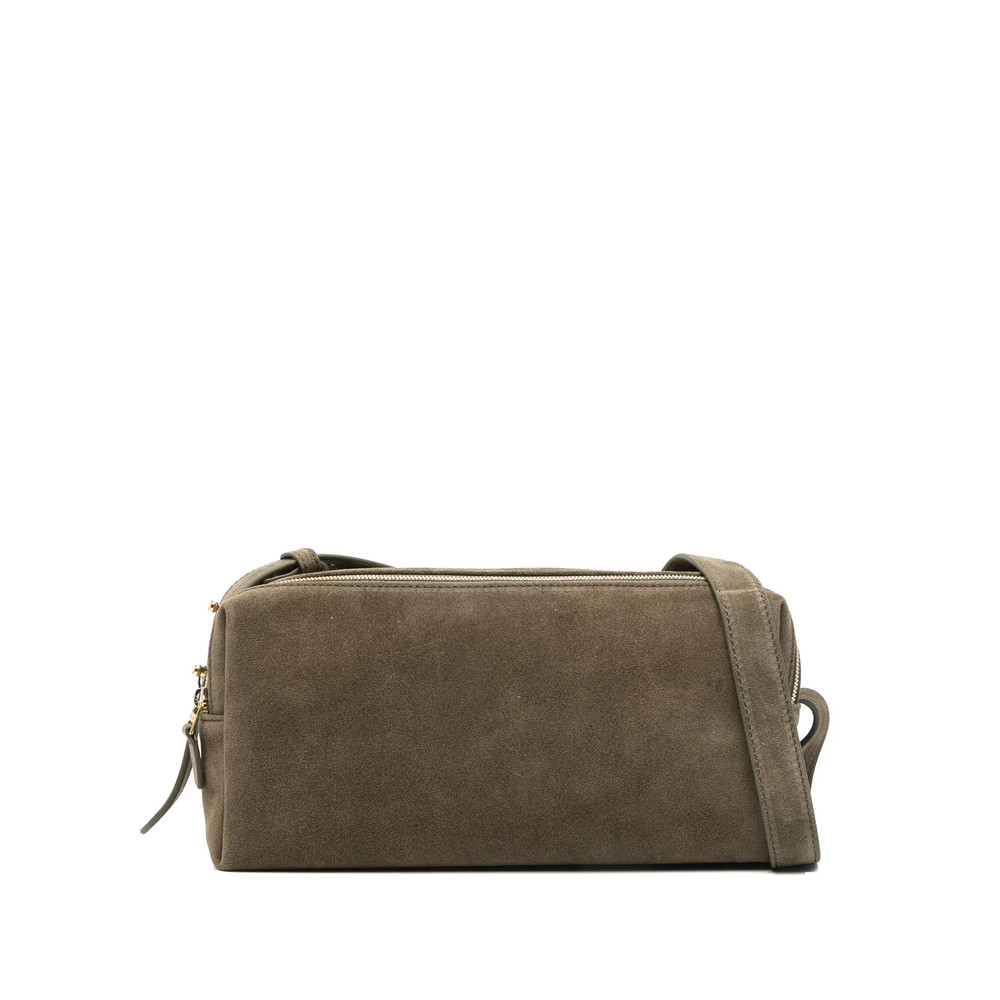 Elleme Trousse Suede Double-zip Shoulder Bag