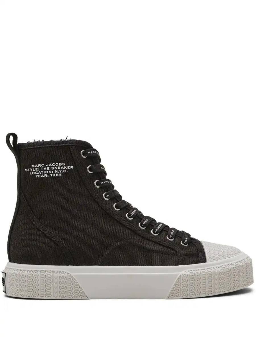 canvas high-top sneakers