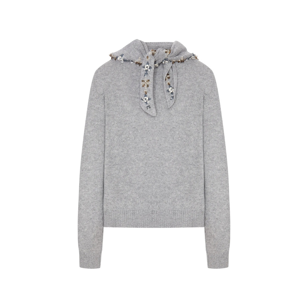 Prada Crystal-embellished Cashmere Sweater