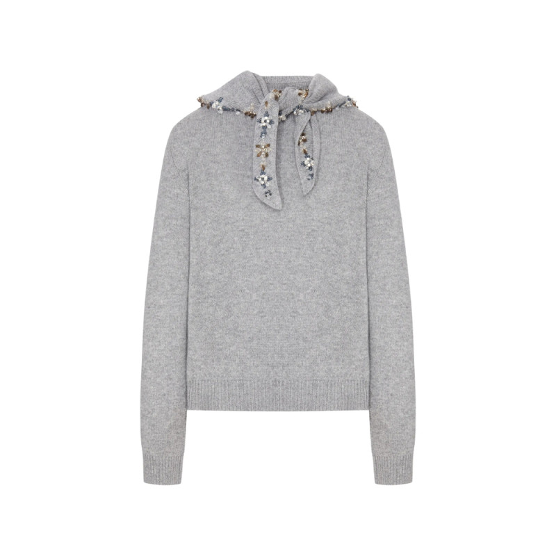 Prada Crystal-embellished Cashmere Sweater