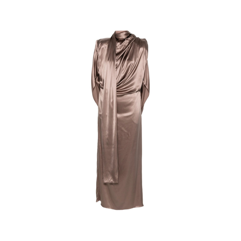 Mugler Scarf Draped Dress