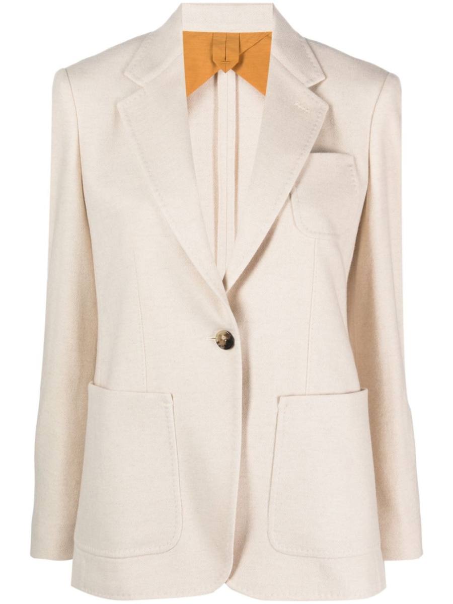 Vitalba cashmere single-breasted blazer