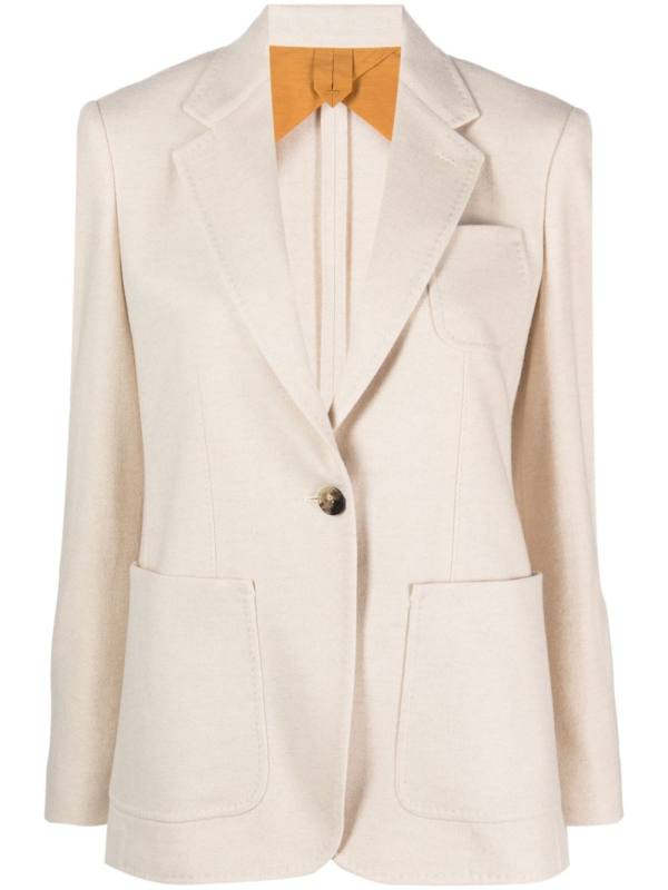 Vitalba cashmere single-breasted blazer