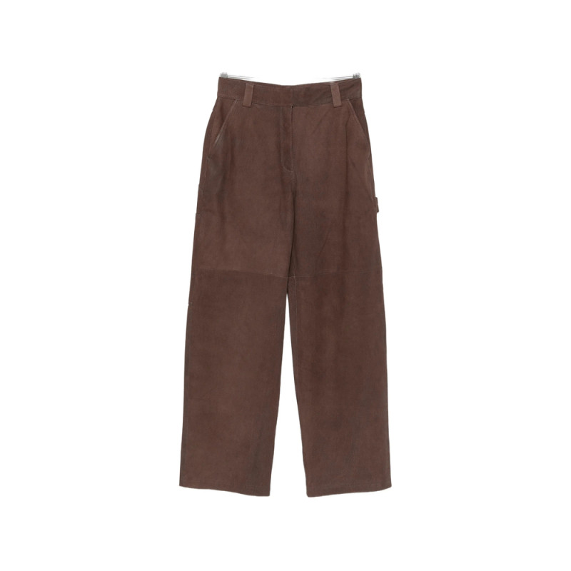 Iro Leather Panelled Trousers