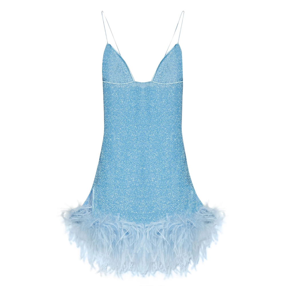 Oséree Lumière Plumage Mini Dress