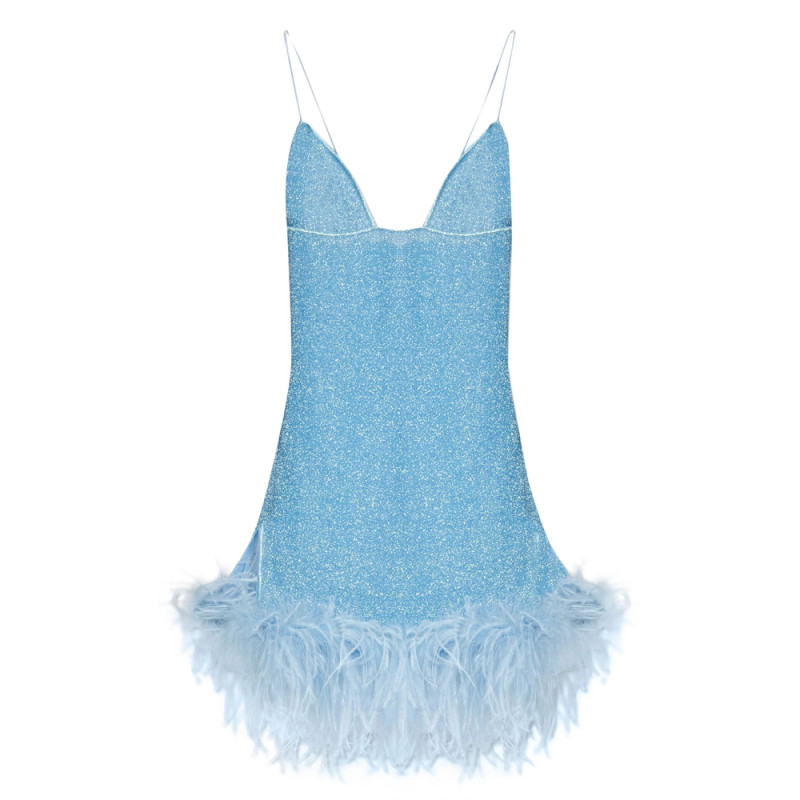 Oséree Lumière Plumage Mini Dress