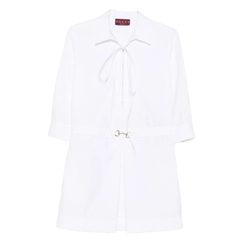 Gucci Lace-up Cotton Dress