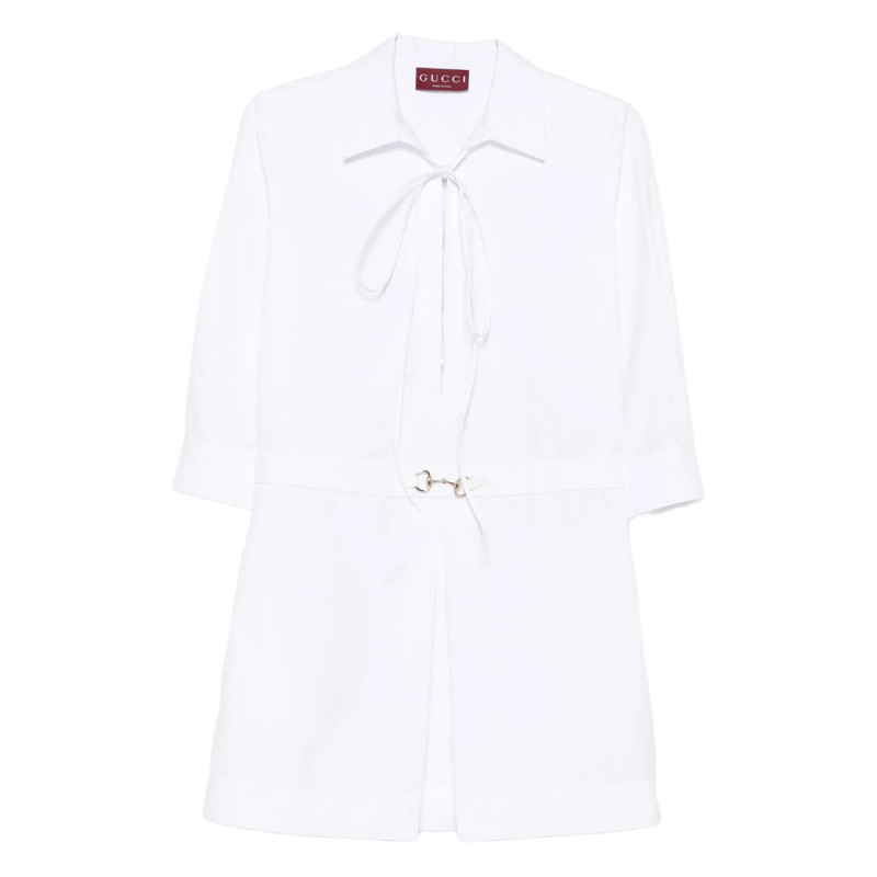 Gucci Lace-up Cotton Dress