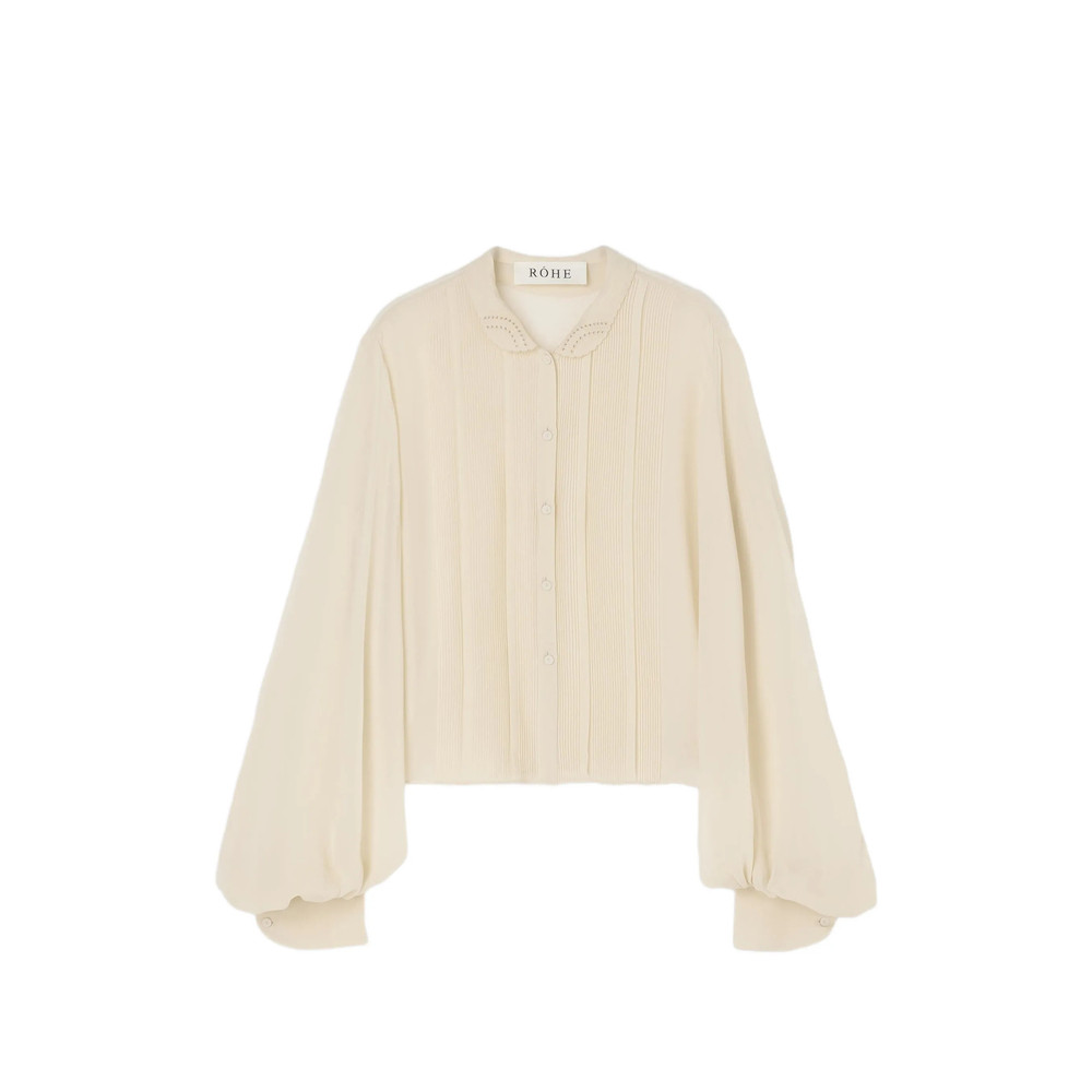 Rohe Pleated Balloon-sleeve Shirt