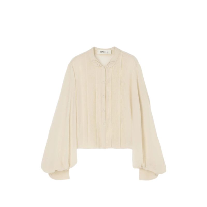Rohe Pleated Balloon-sleeve Shirt