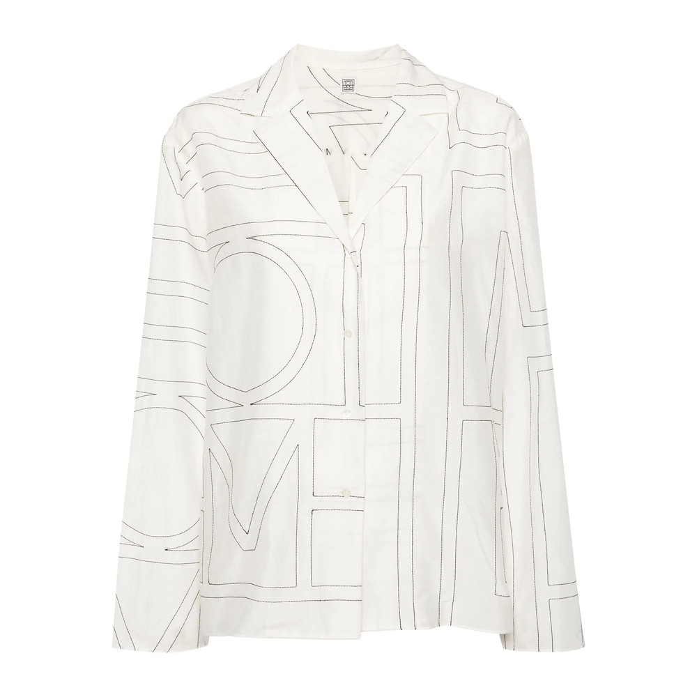 Toteme Monogram-embroidered Shirt