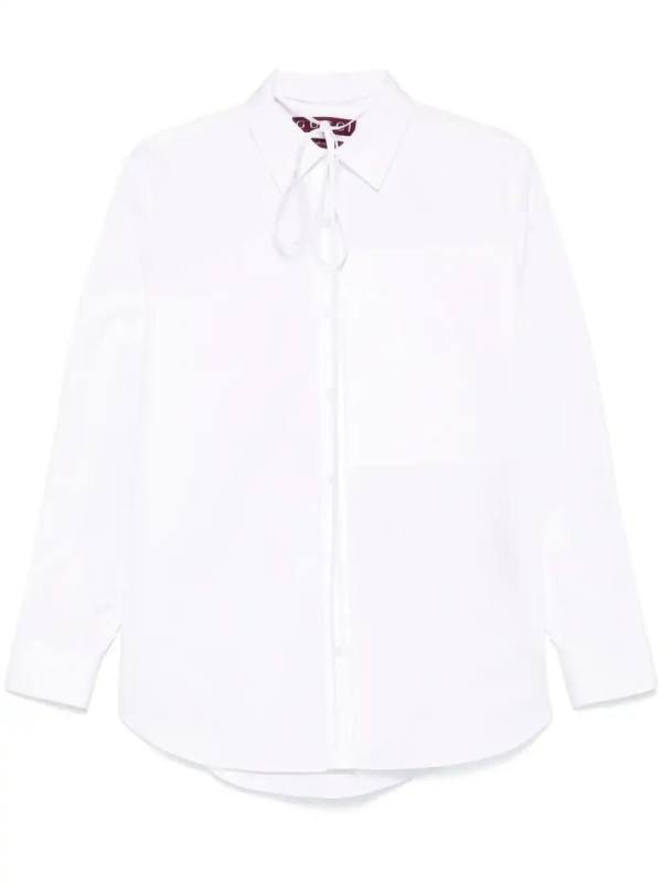 embossed poplin shirt