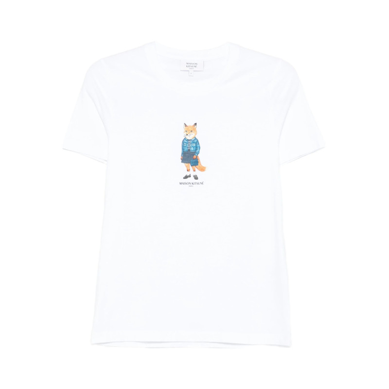 Maison Kitsuné Dressed Fox Print Cotton T-shirt