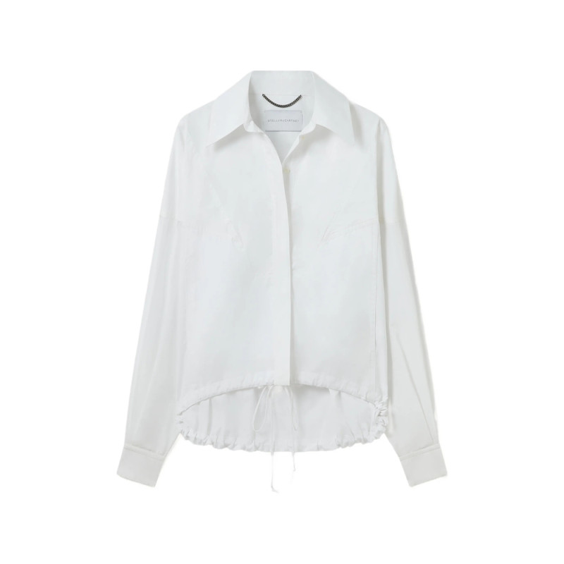 Stella Mccartney Drawstring-hem Long-sleeve Shirt