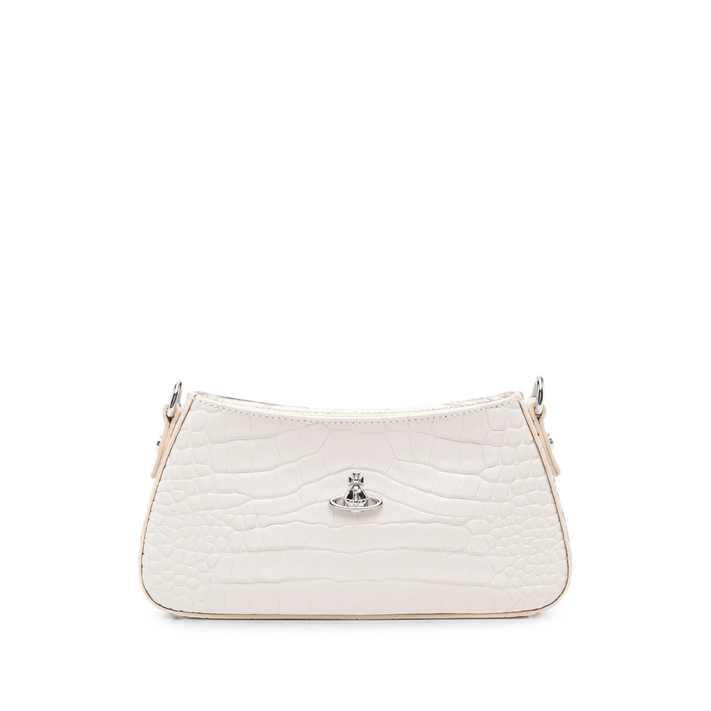 Vivienne Westwood Orb Croc-effect Shoulder Bag