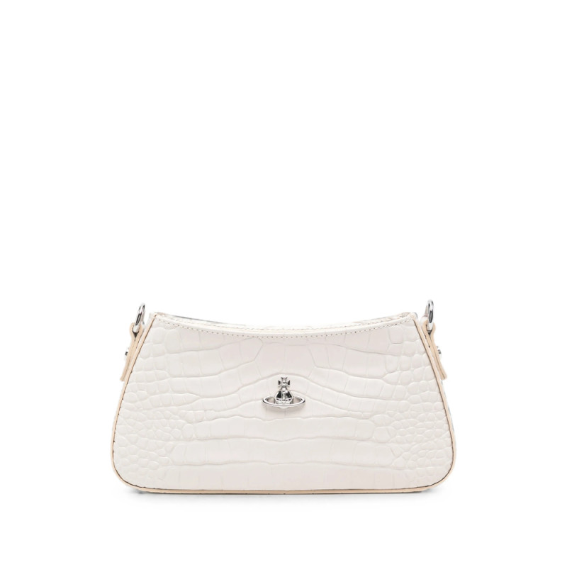 Vivienne Westwood Orb Croc-effect Shoulder Bag