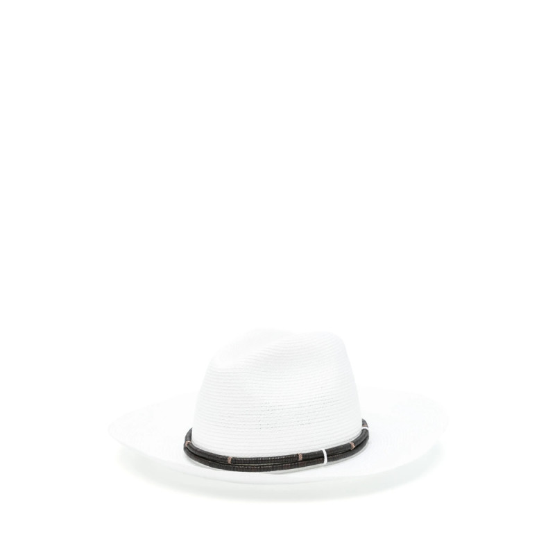 Brunello Cucinelli Leather Band-embellished Fedora