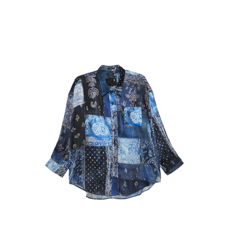 R13 Bandana Patchwork Shirt
