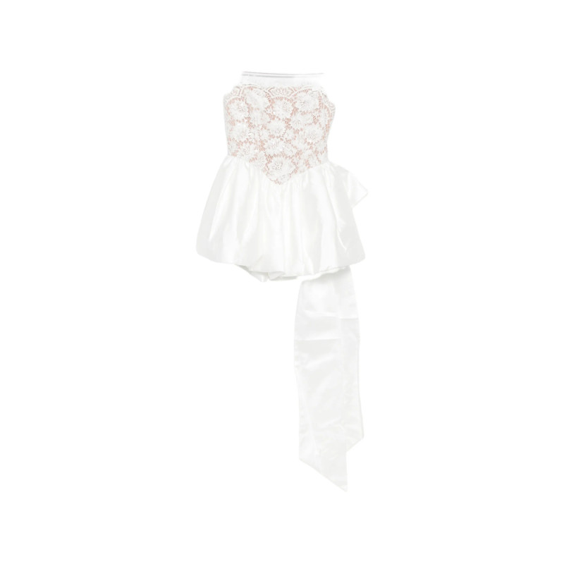 Self-portrait Lace-bodice Bow-detail Dress