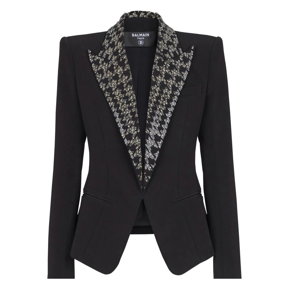 Balmain Embroidered Button Blazer