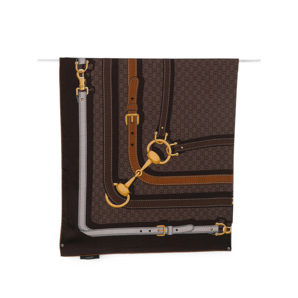 Gucci GG Supreme Horsebit Scarf