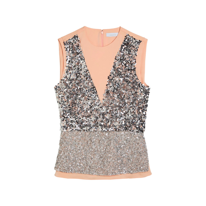 Rabanne Sequin V-neck Vest