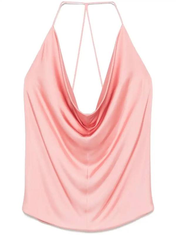 cowl-neck top