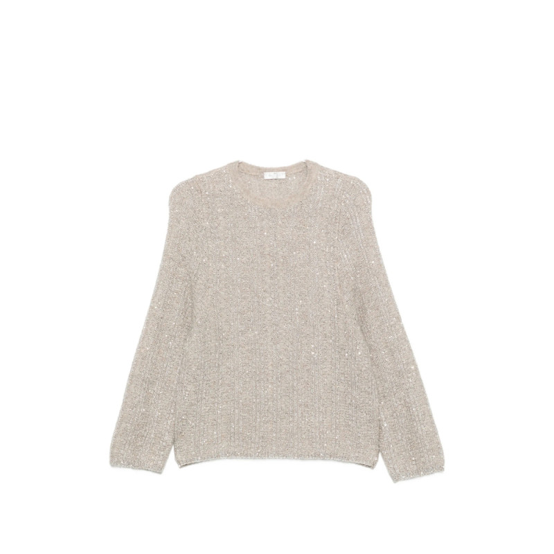 Panicale Sequin-embellished Ribbed-knit Sweater