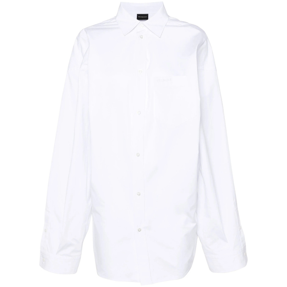 Balenciaga Asymmetric Poplin Shirt