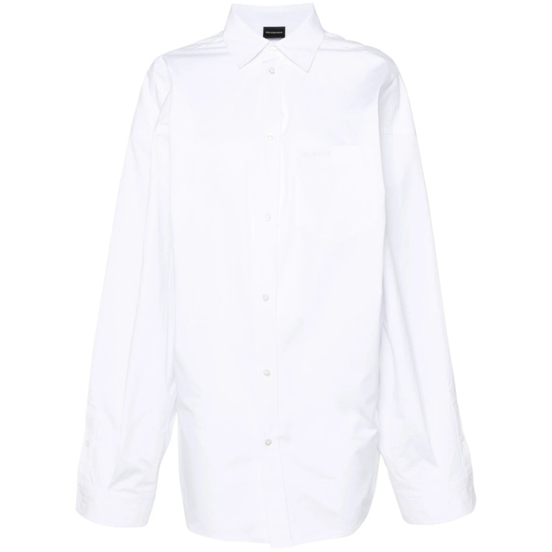Balenciaga Asymmetric Poplin Shirt