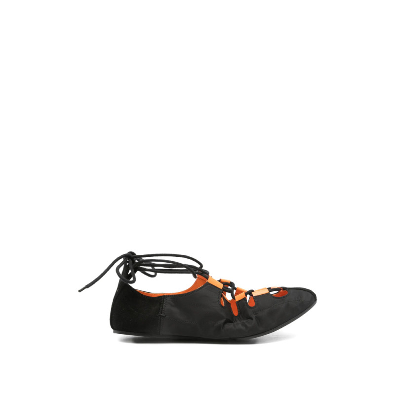 Alaïa Lace-up Fastening Ballet Flats