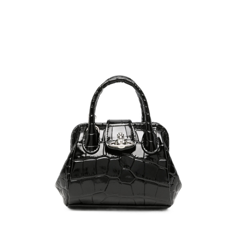 Vivienne Westwood Orb Croc-effect Leather Mini Bag