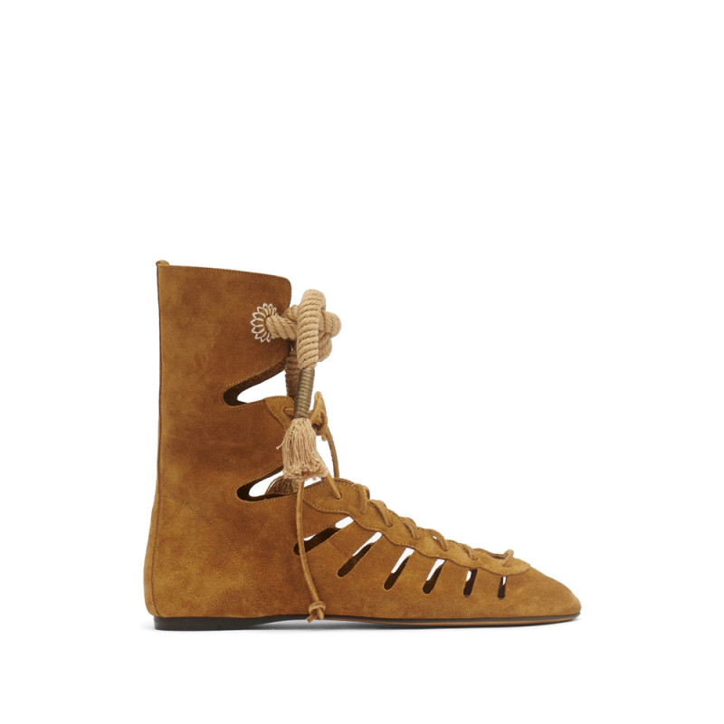 Isabel Marant Liade Open-work Gladiator Boots