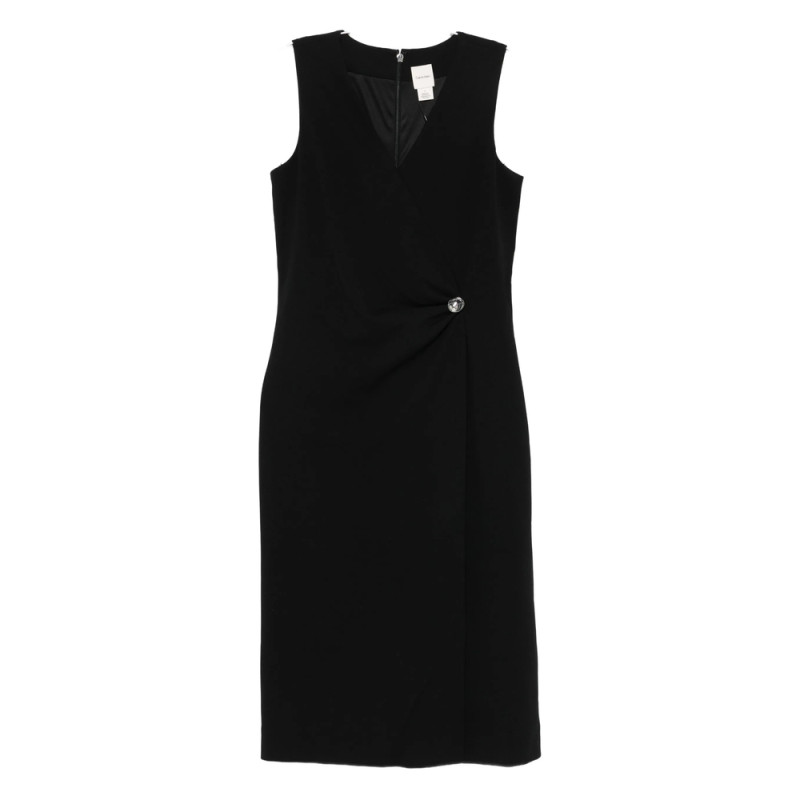 Calvin Klein Sleeveless V-neck Midi Dress