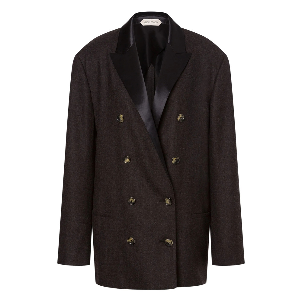 Alberta Ferretti Double-breasted Wool Blazer