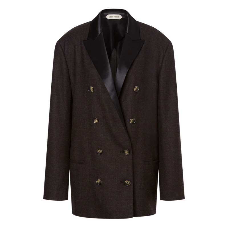 Alberta Ferretti Double-breasted Wool Blazer