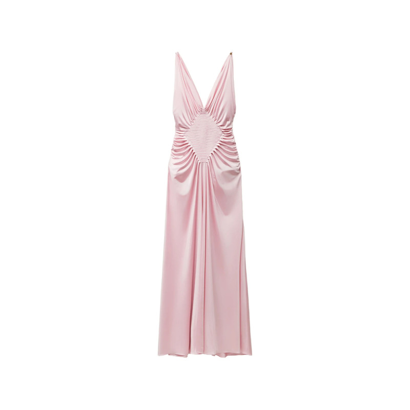 Versace Draped Maxi Dress