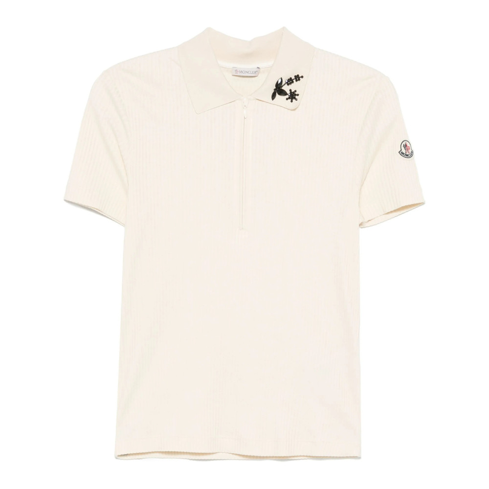 Moncler Beaded Polo Top