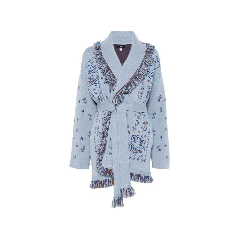 Alanui Bandana-jacquard Knitted Coat