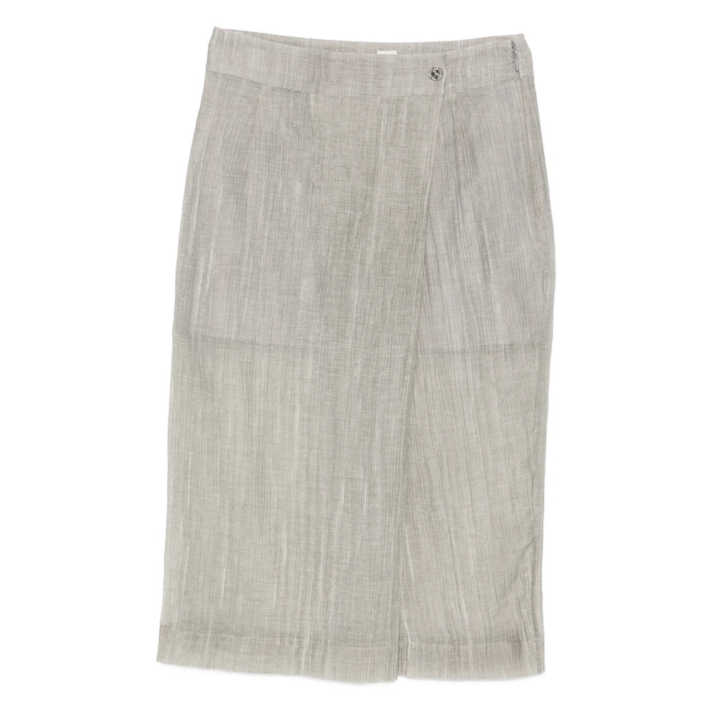 The Garment Delfi Button Wrap Midi Skirt