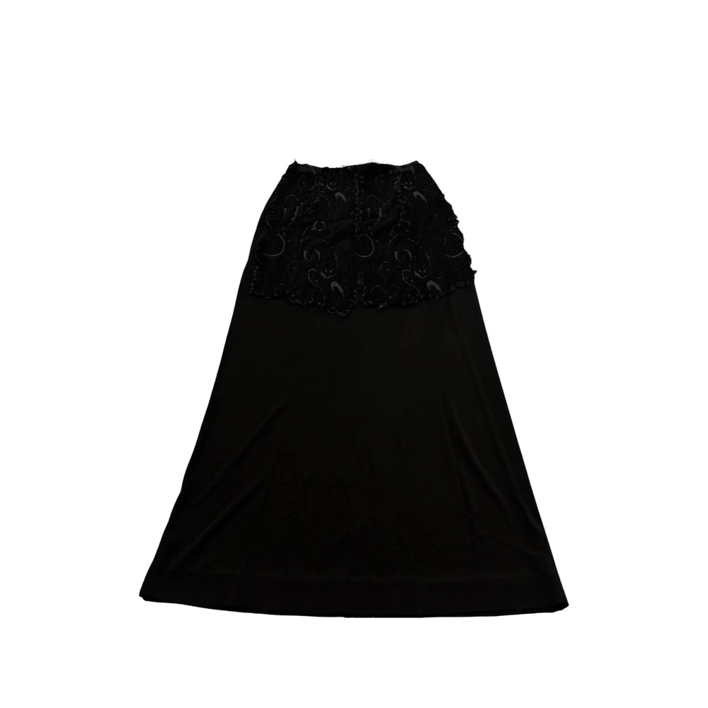 Maison Margiela Lace-overlay Flared Midi Skirt