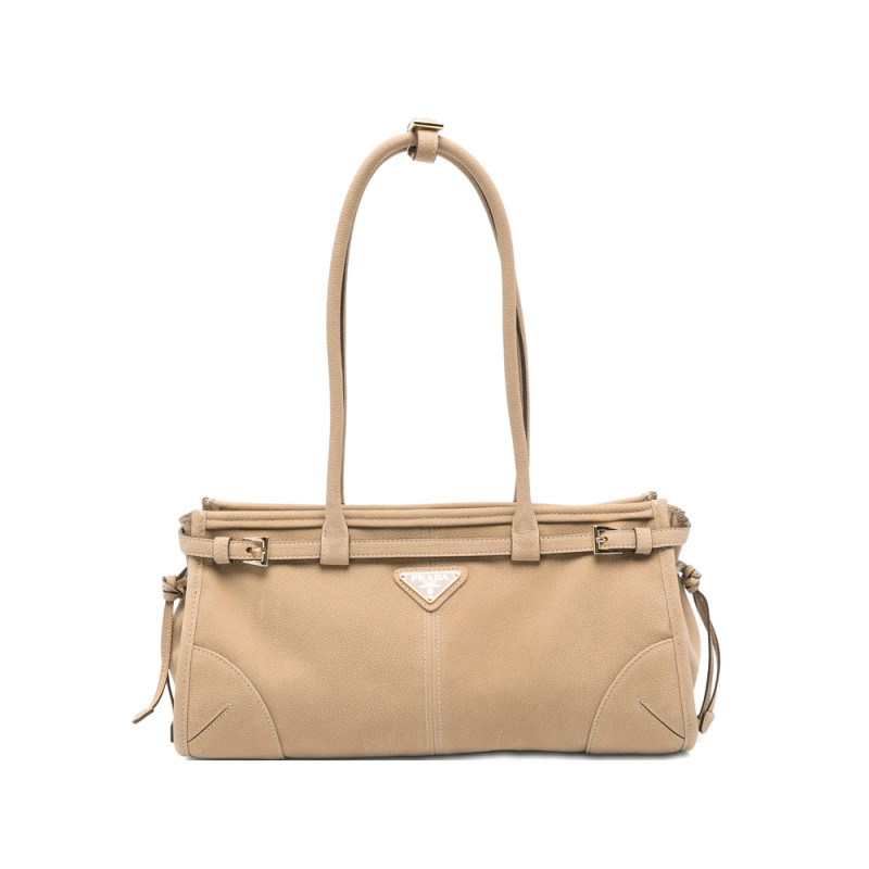 Prada Medium Bonnie Logo-plaque Shoulder Bag